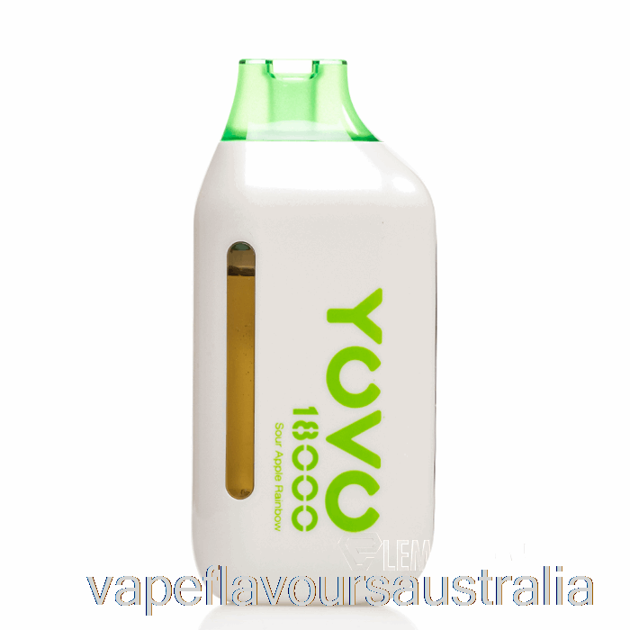 Vape Nicotine Australia Yovo Ultra 18000 Disposable Sour Apple Rainbow